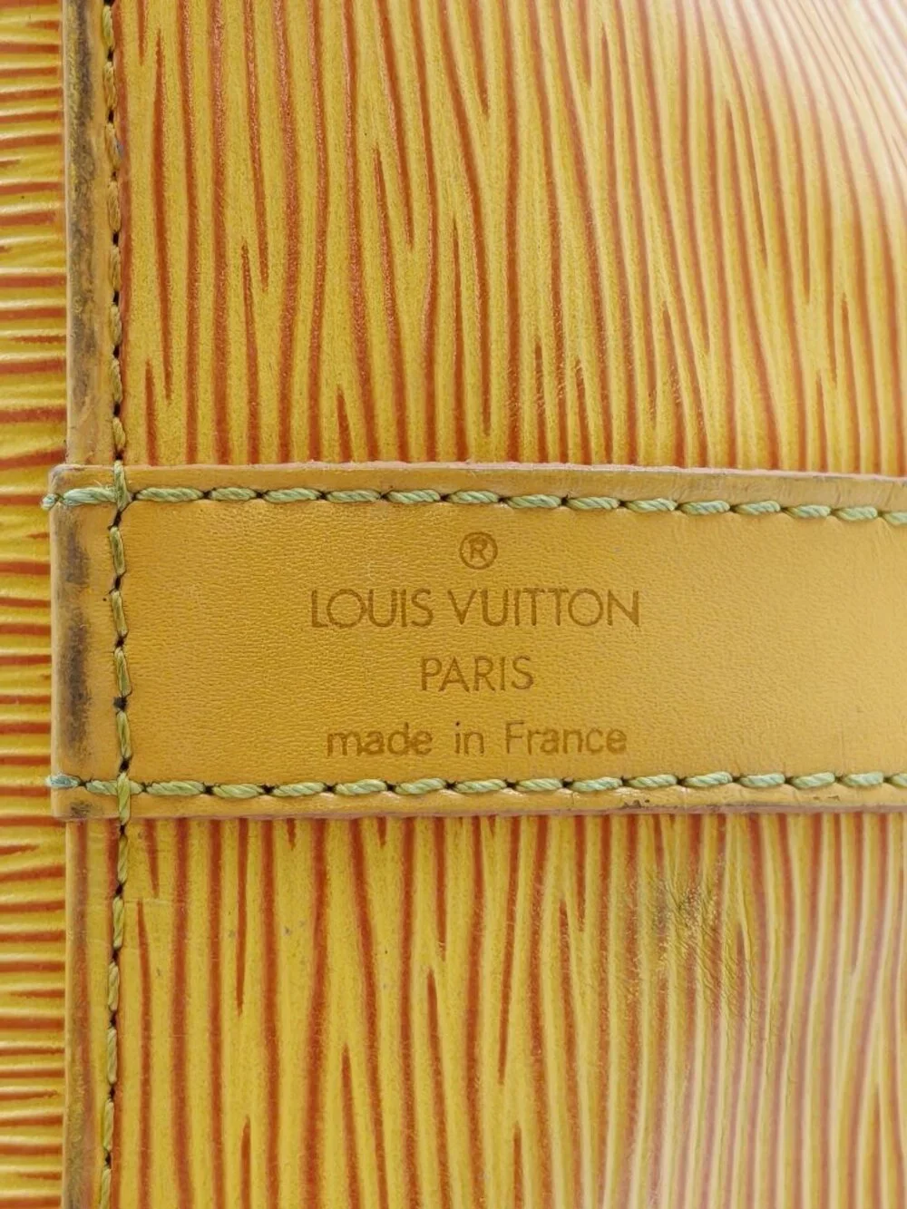 Louis Vuitton Epi Noé PM Yellow Tassil Leather Bucket Shoulder Bag